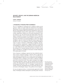 Security, Privacy, and the German