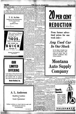 AL Anderson - Montana Newspapers