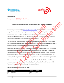 25 January 2017 Embargoed until 25.1.2017, 5am Berlin time South
