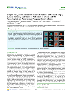 Simple, Fast, and Accurate In silico Estimations of Contact Angle