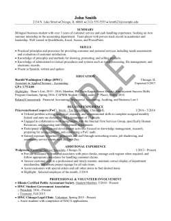 John Smith - City Colleges of Chicago