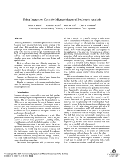 Using Interaction Costs for Microarchitectural Bottleneck Analysis