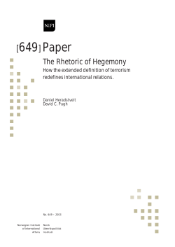 The Rhetoric of Hegemony