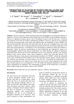 production of glucose by starch and cellulose acid