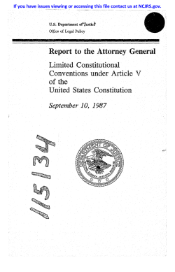 1987 report issued by the U.S. Justice Department