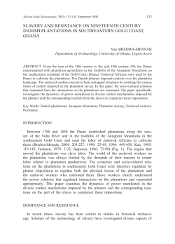 slavery and resistance on nineteenth century danish plantations in