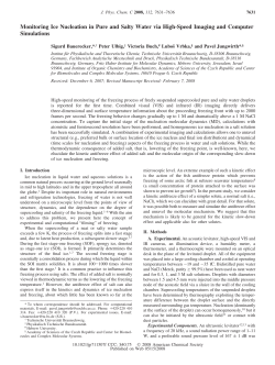 Monitoring Ice Nucleation in Pure and Salty Water via High