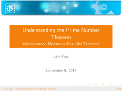 Understanding the Prime Number Theorem