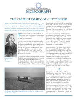 Church Family - Cuttyhunk Historical Society