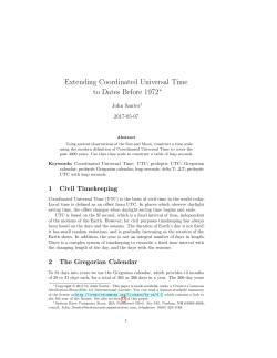 Extending Coordinated Universal Time to Dates Before 1972