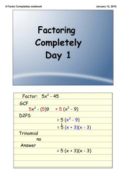 8 Factor Completely.notebook