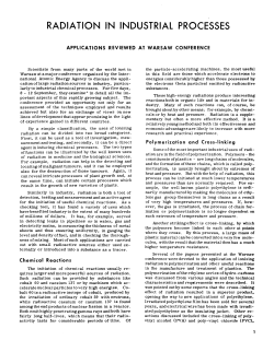radiation in industrial processes - International Atomic Energy Agency