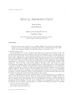 Sexual Reproduction