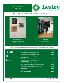 January 2016 - Lesley University