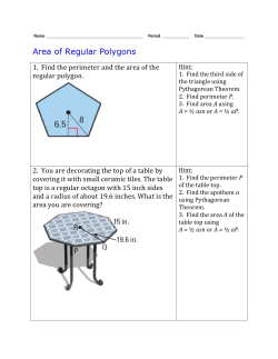 Area of Regular Polygons