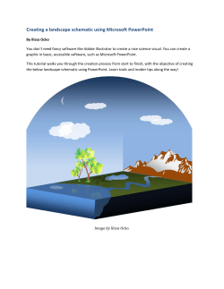 Creating a landscape schematic using Microsoft PowerPoint