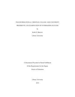 Transformational Christian College and University Presidents