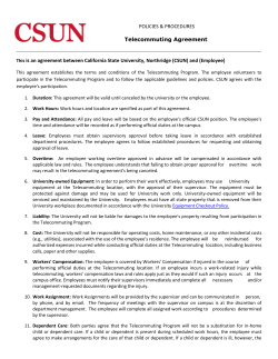 Telecommuting Agreement