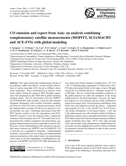 an analysis combining complementary satellite measurements