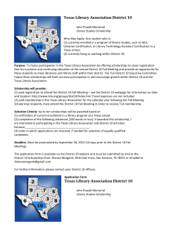 Texas Library Association District 10 Texas Library Association