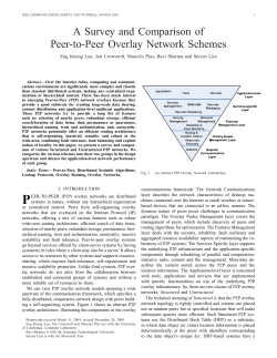 A Survey and Comparison of Peer-to-Peer Overlay Network
