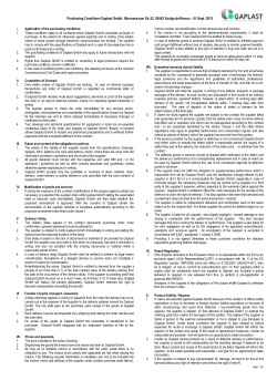Purchasing Conditions Gaplast GmbH, Wurmansauer Str.22, 82442