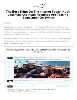 The Best Thing On The Internet Today: Hugh Jackman