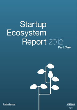 Startup Genome`s Startup Ecosystem Report