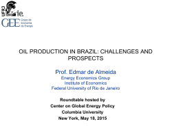 OIL PRODUCTION IN BRAZIL: CHALLENGES AND PROSPECTS