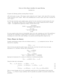 Naive Bayes in theory