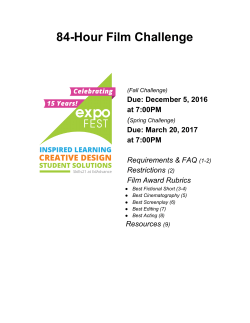 84 Hour Film Challenge