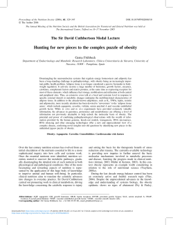 Hunting for new pieces to the complex puzzle of obesity