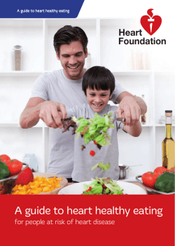 A guide to heart healthy eating