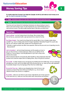 Money Saving Tips 3 - Nationwide Education