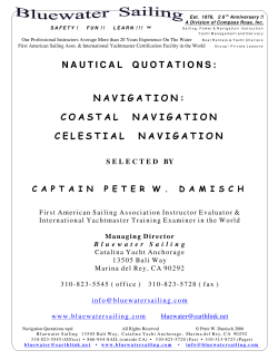 Navigation Quotes - Bluewater Sailing