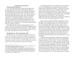 Lowell Factory System Sources General context for all sources