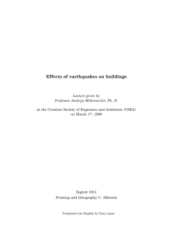 Effects of earthquakes on buildings