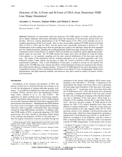 Structure of the A-Form and B-Form of DNA from Deuterium NMR