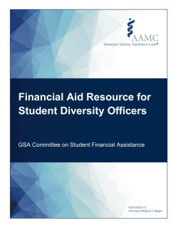 Financial Aid Resource for Student Diversity Officers