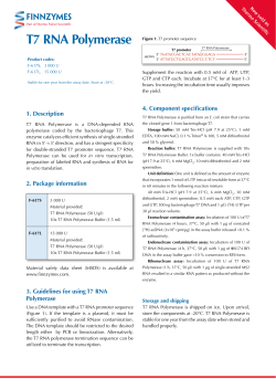 Instructions - Finnzymes Diagnostics