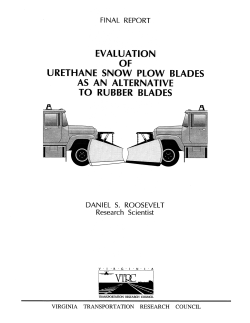 urethane snow plow blades as an alternative io