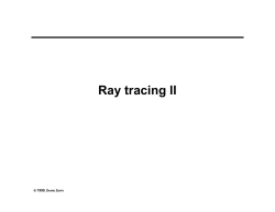 Ray Cone, Ray Cylinder Intersection