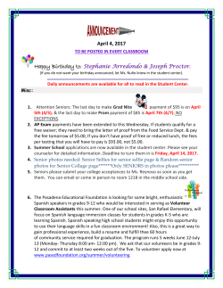 April 4, 2017 - Pasadena Unified School District