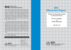 Policies for Industrial Learning in China and Mexico