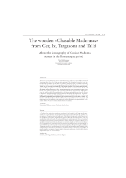 The wooden &laquo;Chasuble Madonnas&raquo; from Ger, Ix