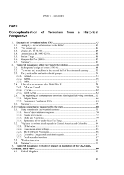 Part I Conceptualisation of Terrorism from a Historical Perspective