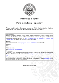 Modeling the Conductor Losses of Thick Multiconductor Coplanar