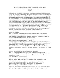 THE CASTAWAY NARRATIVE IN WORLD LITERATURE HON 363