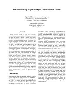 An Empirical Study of Spam and Spam Vulnerable email Accounts