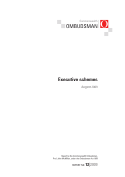 Executive schemes - Commonwealth Ombudsman
